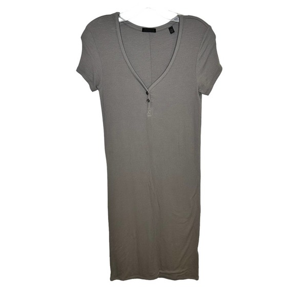 ATM Anthony Thomas Melillo Women’s Maxi Dress Long Grey Medium - Picture 1 of 8